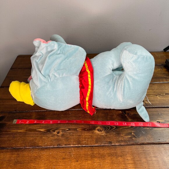 Disney Dumbo Plush Toy 16" Stuffed Animal W Yellow Hat Elephant Stuffed Animal - Picture 7 of 8